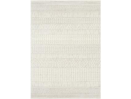 Tapete - Sala e Quarto - Geométrico Escandinavo - BIANCA - 200x274cm - Cinza claro e branco