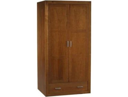 Roupeiro DOGAR IMPORT Kynus Cerejeira 2 Portas (Castanho - Pinho - 200x105x55 cm)