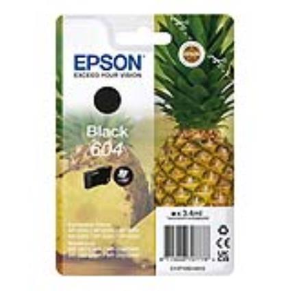 Tinteiro Epson 604 Preto Original Série Ananás (C13T10G14010)