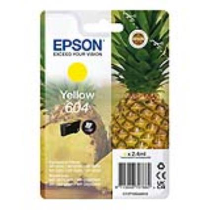 Tinteiro Epson 604 Amarelo Original Série Ananás (C13T10G44010)