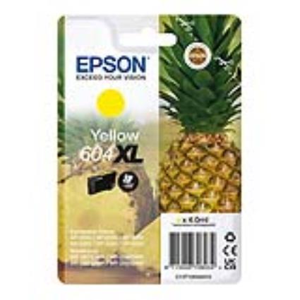 Tinteiro Epson 604XL Amarelo Original Série Ananás (C13T10H44010)