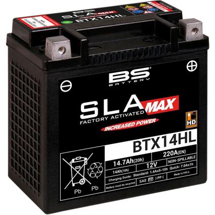 Bs Battery Btx14hl Sla Max 12v 220 A Battery Prateado