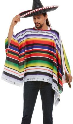 Poncho Mexicano Listrado