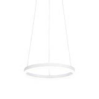 Design hanglamp wit 40 cm incl. LED 3 staps dimbaar - Anello