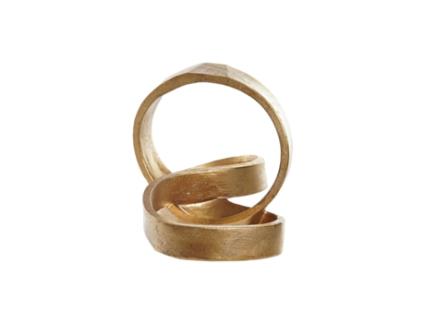 Figura Decorativa Dkd Home Decor Dourado Abstrato.