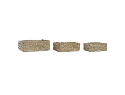 Conjunto de Cestas Dkd Home Decor Fibra (39 X 24 .