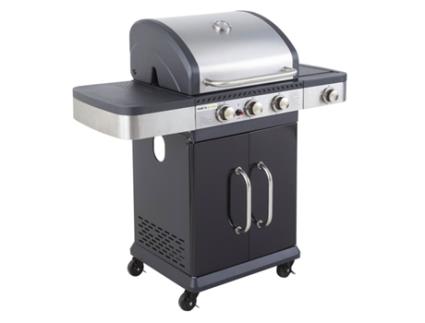 Barbacue a Gás COOK'IN GARDEN Fidgi (Aço - Cinzento 122 x 57 x 112 cm)