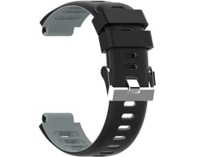Pulseira Garmin Forerunner 220/230/235/620/630/735Xt  De Silicone Preto