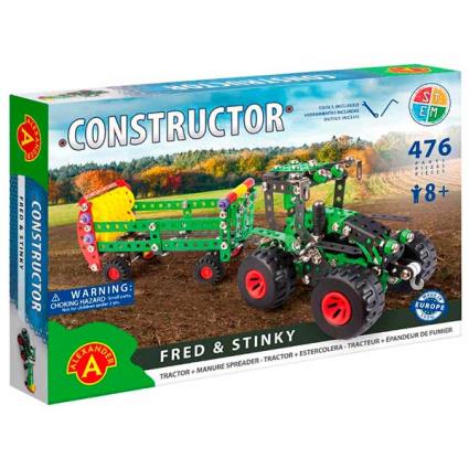 Constructor 476p Trator com Reboque Verde