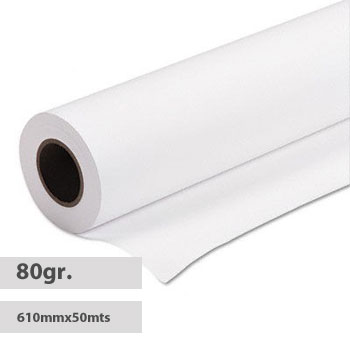 Papel Plotter 78gr 610mmx50mts Evolution Draft Pack 4 Rolos