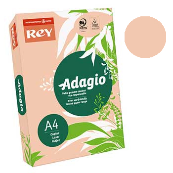 Papel Fotocopia Adagio(cd55) A4 80gr (Pessego) 1x500Fls