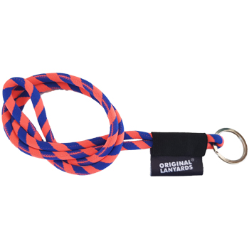 Fita Lanyards Long Tube Laranja / Azul ø8 x 470 mm 3un