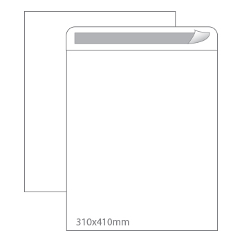 Envelope Saco 310x410mm 100gr Autodex Branco Cx 100un