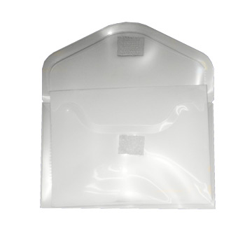 Bolsa Porta Documentos A8 com Fecho Velcro Transparente 12 un