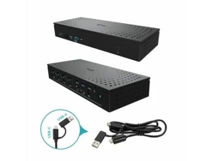 Caquattrodockpdpro Base & Duplicador de Portas com Fios USB 3.2 GEN 1 (3.1 GEN 1) TYPE-C Preto