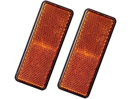 Refletores PÉRALINE  (Laranja - 9 x 4 x 0,5 cm)