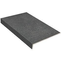 Degrau cerâmico RECER GRAND STONE BLACK PEDRA 30X60CM