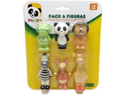 Pack 6 Figuras Colecionáveis Panda