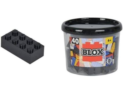 Construção  Blox 40 blocos pretos