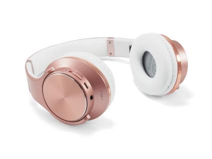 Auscultadores s/ Fios Bluetooth (Rose Gold) - CHSPBTNFCSPKR - 