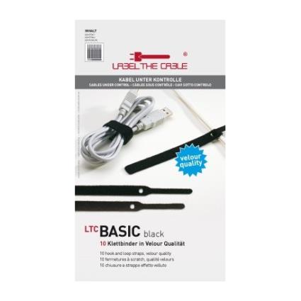 Abraçadeiras LTC Basic Preto (Pack 10)