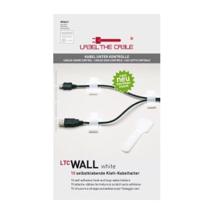 Abraçadeiras de Parede LTC Wall Branco (Pack 10)