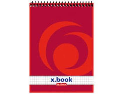 Caderno  00110536 Vermelho (A5 - Quadriculado)