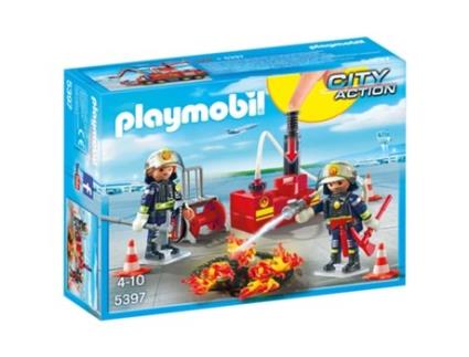 City Action: Equipa de Bombeiros com Bomba de Água (Idade mínima: 4)