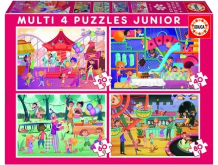 Puzzle  Parque de Diversões (20-40-60-80 Peças)