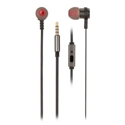 Auriculares met?licos cplano 1.2m Cinzento