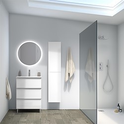 Móvel de casa de banho KOMPLETT 60CM 3 GAVETAS BRANCO