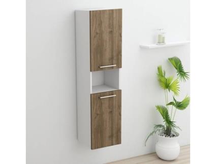 Armário de  Entrada Do Seina Hall HOMEMANIA (Carvalho, Antracite-Placa de  Aglomerado de  Melamina-125 X 35 X 184)