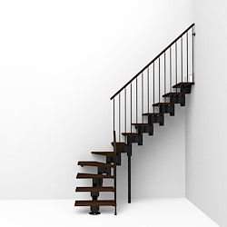 Kit escada em U LONG L80 PRETO