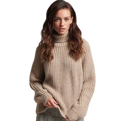 Superdry Slouchy Stitch Roll Neck Sweater  XS Mulher