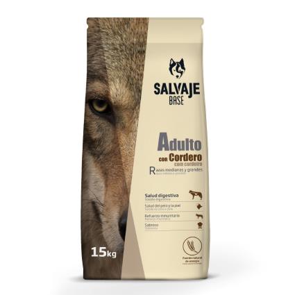 Salvaje Base Adultos Cordeiro ração para cães
