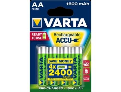 Pilha Recarregável Varta 1 Hidreto metálico de níquel 1600mAh 1.2V
