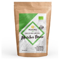 Chá verde Matcha, gengibre em pó, limão desidratado e açúcar panela BIO 250 g - Huaora
