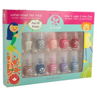 Kit Brilho Mágico - Verniz de Unhas à base de água 10 unidades de 2ml - Suncoat Girl