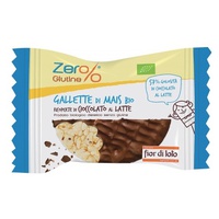 Bolinhos de milho revestidos com chocolate ao leite 32 g - Zer%Glutine