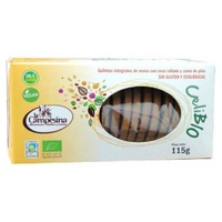 Biscoitos de aveia celibio com abacaxi e coco sem glúten bio 115 g - La Campesina