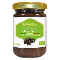 Creme de azeitonas pretas 130 g - Il Nutrimento