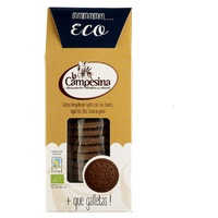 Bolachas de Espelta, Linho Dourado, Alfarroba, Chia e Cacau Eco 115 g - La Campesina