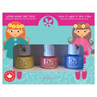 Kit Verniz de Unhas para Crianças - Suave Pastel 3 unidades de 9ml - Suncoat Girl
