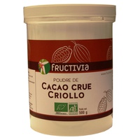 Pó de Cacau Criollo Cru 500 g de pó - Fructivia
