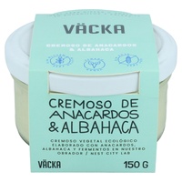 Castanha de caju cremosa e manjericão 220 g - Väcka