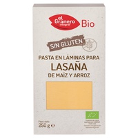 Folhas de Lasanha sem Glúten Bio 250 g - El Granero Integral