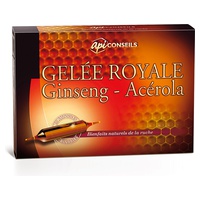 Geleia Real - Ginseng - Acerola 20 ampolas - Apiconseils