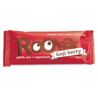 Barra 100% crua - goji 30 g - Roobar