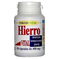 Ferro Vital 90 cápsulas de 400mg - Oikos