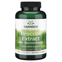 Alimentos verdes fórmulas de extrato de brócolis com glucosinolatos 600 mg 120 cápsulas vegetais de 600mg - Swanson